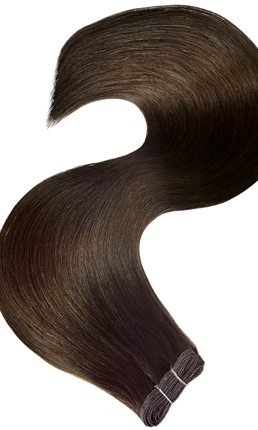 PRO DELUXE LINE Schoko-Dunkelbraun Flat Weft Hair Extensions