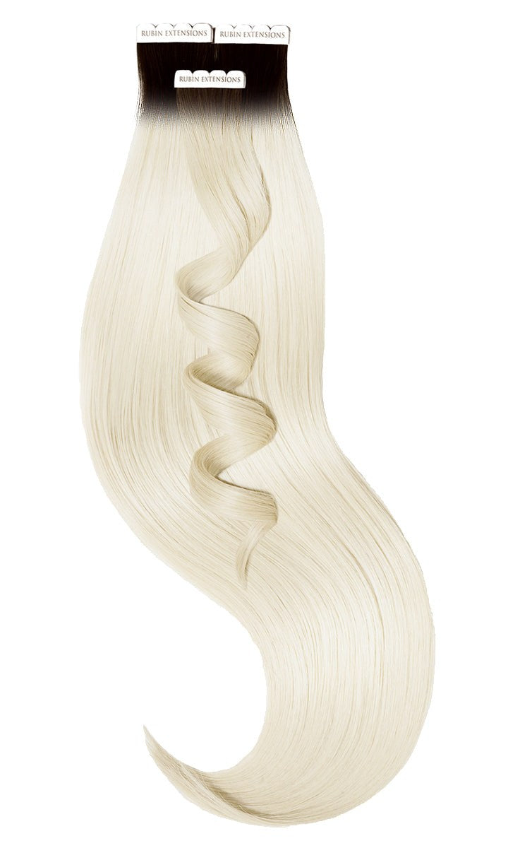 RALLONGES TAPE-IN, brun noir et blond platine