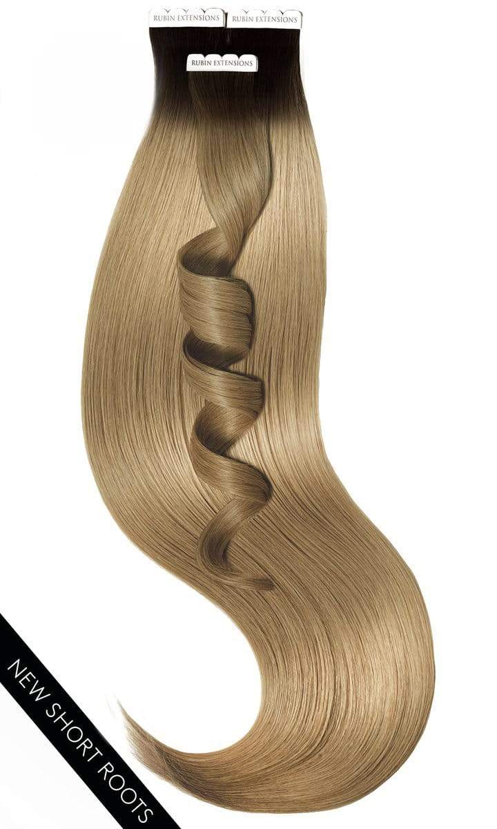 EXTENSIONS À RUBANS VRAIS CHEVEUX, Noir et Brun Froid