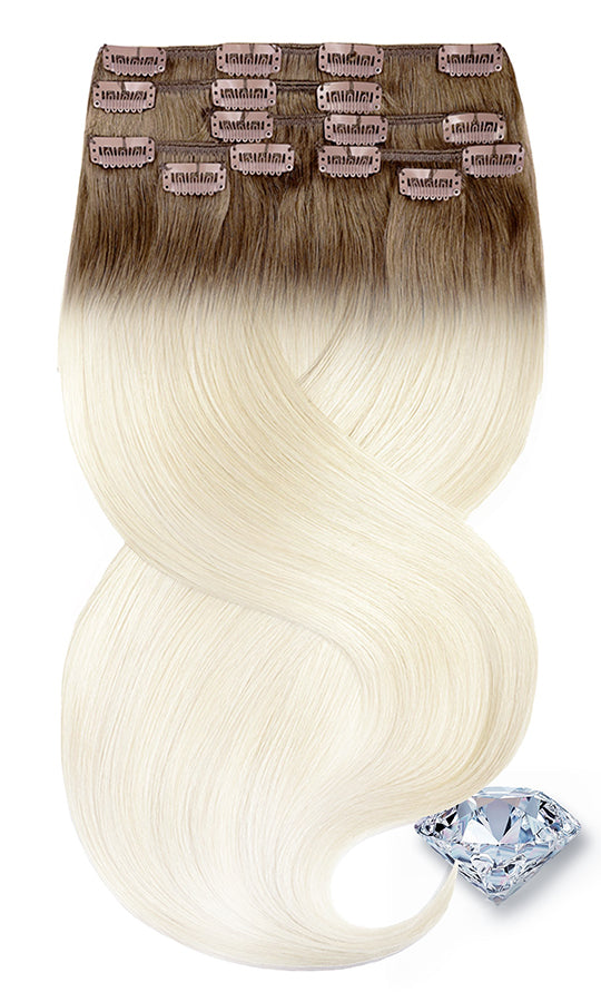 Extension a clip Linea Diamond Biondo Ombreggiato